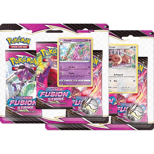 Sword and Shield Fusion Strike 3 Pack Blister