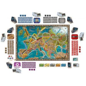 Juego de mesa Aventureros al tren Europa 15 Aniversario