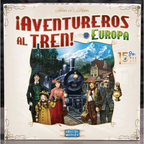 Juego de mesa Aventureros al tren Europa 15 Aniversario