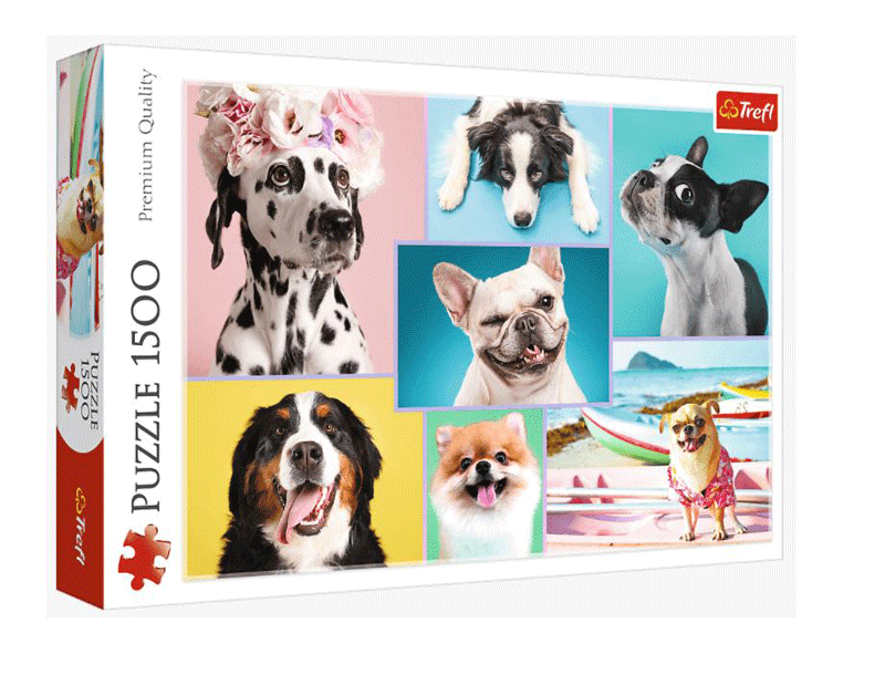 Puzzle 1500 Piezas Cute Dogs