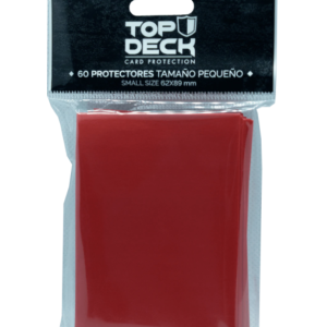 top deck sleeves tamaño pequeño 62x89mm rojo