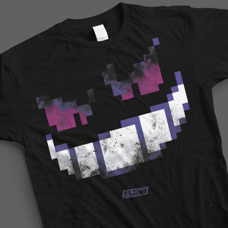 Polera Pokémon impresión Directa  – Gengar Face (GSC) - Imagen 2