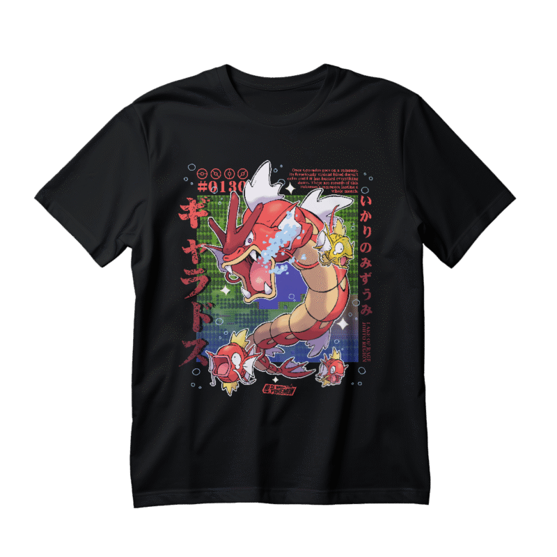 Polera Pokémon impresión Directa  – Shiny Gyarados