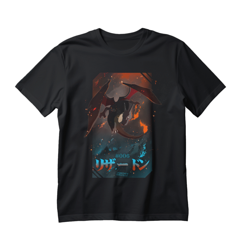 Polera Pokémon impresión Directa – Shiny Charizard