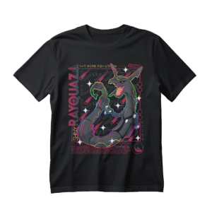 Polera Pokémon  impresión Directa  – Shiny Rayquaza