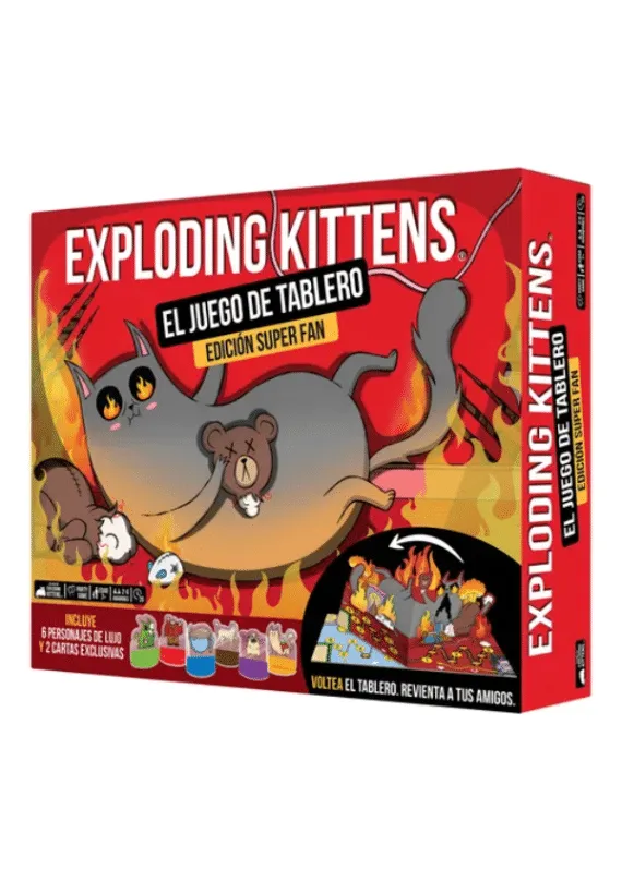 Exploding Kittens El juego de Tablero Edición super fan